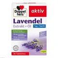 Produktbild: 2x DOPPELHERZ Lavendel Extrakt+Öl Tabletten 30 ST