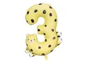 Produktbild: PartyDeco Riesenzahl #3 Gepard