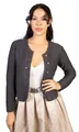 Produktbild: Trachtl Jacke - Trachtenjacke, Strickjacke in 3 Farben LiLa, Schwarz, Anthrazit ORIGINAL TRACHTL Oktoberfest (Anthrazit, 44)