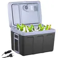 Produktbild: Arebos Elektrische Kühlbox 40L, Mobil Kühlschrank ECO Modus, Kühlen & Warmhalten, 2 Programme: COLD & HOT grau