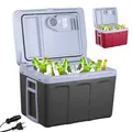 Produktbild: Arebos 40 Liter Kühlbox | zum Kühlen & Warmhalten | Mini Kühlschrank | Mobil Kühlschrank mit ECO Modus | 12/230 V für Auto & Steckdose | elektrische Kühlbox | Kühltasche | Isoliertasche | Anthrazit