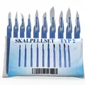 Produktbild: Horn Einweg-Skalpell-Set Typ II Präzises Schneiden für Modelbau Hobby Bastler