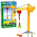 Produktbild: BRIO World 33835 Großer Baukran mit Licht - Zubehör für die BRIO Holzeisenbahn - Empfohlen für Kinder ab 3 Jahren