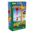 Produktbild: BRIO® Spielzeugeisenbahn-Erweiterung Brio World Eisenbahn Zubehör Großer Baukran mit Licht 5 Teile 33835