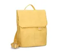 Produktbild: Zwei Damen City-Rucksack Mademoiselle.M MR8 4 Liter weiches Kunstleder, Magnet-Verschlussklappe, Hauptfach mit Reißverschluss, gepolstertes Trennfach für Tablet, Rückenpolsterung (lemon)