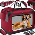 Produktbild: LOVPET® Hundebox Hundetransportbox faltbar Inkl.Hundenapf Transporttasche Hundetasche Transportbox für Haustiere, Hunde und Katzen Haustiertransportbox