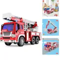 Produktbild: Feuerwehr Spielzeug mit Drehleiter, Licht und Sound –  Geschenkidee