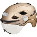 Produktbild: KED Ahead Fahrradhelme B-Vis X-Lite, gold metallic matt / 52-58 (M) - Gold