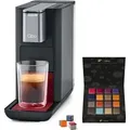Produktbild: Tchibo Qbo ESSENTIAL Premium Kapselmaschine inkl. 16 recyclebare Qbo Kapseln für Espresso, Caffè und Caffè Grande, kompaktes, innovatives Design... - Violett