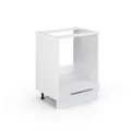 Produktbild: Vicco Herdumbauschrank Fame-Line, Weiß Hochglanz, 60 cm