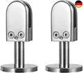 Produktbild: Glasklemmhalter, 2 Stücke Edelstahl Glasklemme, Glashalterungen 8mm, 