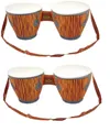 Produktbild: 2 X Sets Aufblasbar Bongo Reibe & Riemen Kostüm Afrikanische Indisch Beach Party
