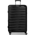 Produktbild: Franky London 4 Rollen Trolley L 74 cm mit Dehnfalte - Schwarz