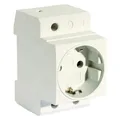 Produktbild: Pollmann Verteiler-Einbausteckdose Tragschienen-Steckdose 250VAC 16A (6334787)