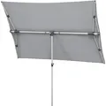Produktbild: Schneider Schirme - Schneider Sonnenschirm Novara Silbergrau 190x140cm Uv-schutz: 50+ Balkonschirm