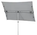 Produktbild: Schneider Sonnenschirm Novara silbergrau 190x140cm UV-Schutz: 50+ Balkonschirm