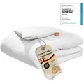 Produktbild: warme Daunendecke, 135 x 200 cm, 90% Daunen / 10% Federn, Steppbett, sleepling - Weiß