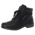 Produktbild: Rieker Schnürstiefelette, Schnürboots, Blockabsatz, mit gepolstertem Schaftabschluss schwarz 38 EU