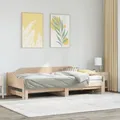 Produktbild: vidaXL Tagesbett, Gästebett Ausziehbar ohne Matratze, Schlafsofa Bettsofa für Wohnzimmer Schlafzimmer, Ausziehbett Bettgestell Sofabett, 90x200cm Massivholz