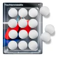 Produktbild: 12x Tischtennisbälle Ball Bälle weiß Set Tischtennisball 40 mm Ping Pong für ...