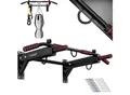 Produktbild: KESSER® 4in1 Klimmzugstange zur Wandmontage rutschfesten Griffen zusätzliche Funktion für Seile Ringe und Boxsäcke mit verschiedenen Griffpositionen sicher & stabil Pull Up Bar für zuhause
