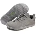 Produktbild: Freiluftkind Camino – Sportliche Sneaker Barfußschuhe – Unisex Barfußschuh Barfußschuh Atmungsaktiv grau 46 EU