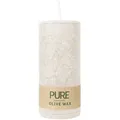Produktbild: PURE OLIVE WAX, Sahara, vegane Stumpenkerze, WENZEL, 130/60 mm, Brenndauer ca. 40h