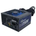 Produktbild: CoolBox Powerline 3 750 W PC-Netzteil 750 W, 85% Effizienz, ATX, DC-DC-Technologie, EMI-Filter, aktiver PFC-Lüfter, 12 cm, Schwarz