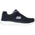 Produktbild: Skechers BURNS-AGOURA Sneaker Schnürschuh, Sportschuh mit Memory Foam blau 41 EU
