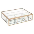 Produktbild: Atmosphera - Schmuckschatulle Mood - Glas und Metall - goldfarben - 27x7-5 cm...