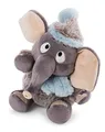Produktbild: NICI 47271 Kuscheltier Elefant 20cm – Elefanten Plüschtier für Mädchen, Jungen & Babys – Flauschiges Stofftier zum Kuscheln & Spielen – Kuscheliges Schmusetier der Winter Kollektion, grau/blau