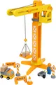 Produktbild: small foot Baukran mit Baustellenzubehör aus Holz, Spiel-Set für Kin (US IMPORT)