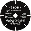 Produktbild: Bosch Trennscheibe Hartmetall 2608623011 | Multi Wheel für Winkelschleifer | Ø 76 mm | Kunststoff, Holz | Grau