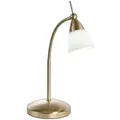 Produktbild: Paul Neuhaus Led-Tischleuchte Pino, Messing, Metall, Glas, F, 30x45x30 cm, Schutzklasse II (Schutzisoliert), Lampen & Leuchten, Innenbeleuchtung, Leuchten nach Räumen, Schlafzimmerlampen