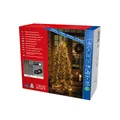Produktbild: Konstsmide Micro LED Compactlights Baummantel mit Ring, 6 Stränge à 180 Dioden, 8h Timer, 1080 bernsteinfarbene Dioden, 30V Außentrafo (IP44), 9W, schwarzes Kabel - 6651-800