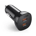 Produktbild: Ladegerät CHOETECH 2xUSB-C: 12-24V, 40W, QC3.0 + PD