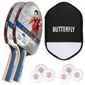 Produktbild: Butterfly® Timo Boll Silver Tischtennisschläger | Tischtennis Racket TT Hobbyschläger für ambitionierte Freizeitspieler | hochwertige Qualität | ITTF zertifizierter Addoy Belag | anatomische Griffform