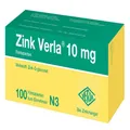 Produktbild: Zink Verla® 10 mg Filmtabletten