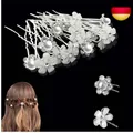 Produktbild: 20pcs Hochzeit Haarnadeln Perlen Blumen Braut Haarschmuck Strass für