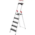 Produktbild: Hailo Stufenleiter L100 Topline Silber 5 Stufen 48 x 101 x 187 cm