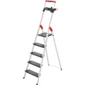Produktbild: Hailo Alu-Sicherheits-Stehleiter L100 TopLine 5-stufig