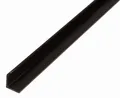 Produktbild: Alberts Winkelprofil Winkelleiste L Profil Kunststoff, schwarz 1000 x 20 x 20 mm