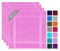 Produktbild: Lashuma Geschirrtücher Rosa - Lotus, London 4X Abtrockentücher Küche 50x50 cm
