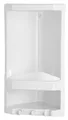 Produktbild: Gedy Ablageregal JUNIOR Eckregal 2-Fach, 189x385x139 mm, Thermoplast, weiß, Gedy-8079