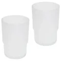 Produktbild: bremermann Glasbecher, Weiß, Glas, 6.5x9.5x6.5 cm, Badaccessoires, Waschplatzzubehör, Zahnputzbecher