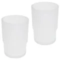 Produktbild: bremermann Bad-Serie Piazza & Lucente - Ersatz Glasbecher 2er Set für Becherhalter & Doppelbecherhalter, aus satiniertem Glas