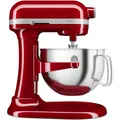 Produktbild: KitchenAid Küchenmaschine - Artisan - Multifunktionaler Küchenroboter mit Schüsselheber - Mit 5 Zubehörteilen - 5,6L - Empire rot - 5KSM60SPXEER - 375 W