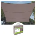 Produktbild: Perel Sonnensegel 3.6 x 3.6 m, quadratisch für Garten und Terrasse,
