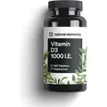 Produktbild: NATURAL ELEMENTS Vitamin D3 1000 I.E. Tabletten
