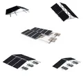 Produktbild: Balkonkraftwerk Halterung Aufständerung Komplettset Ost-West vertikal für 10 Panele PV Modul Dach Solar Flachdach 10-40°